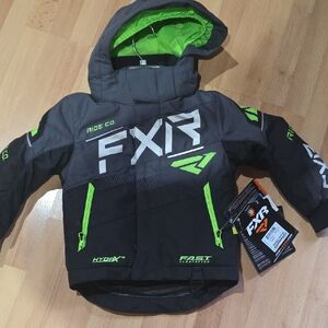 FXR Kids' Black and Green Winter Jacket